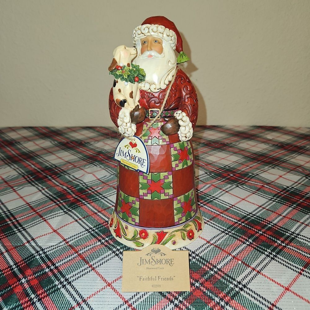 Jim Shore Heartwood Creek " Faithful Friends" Holiday Figurine Decor